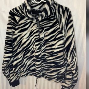 Cropped activewear sweatshirt